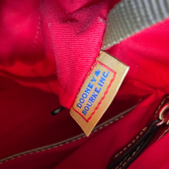 Dooney & Bourke Pebbled Leather Hobo Logo Hook Close Bag - Picture 7 of 9